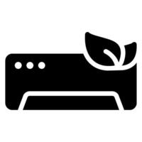icono de glifo ecológico vector