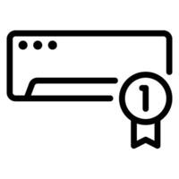 icono de línea de garantía vector