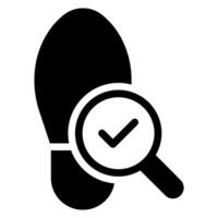 check glyph icon vector