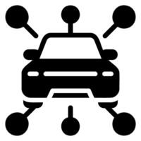 sharing glyph icon vector