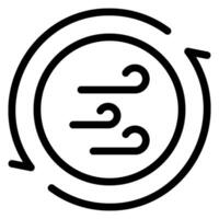 icono de la línea de ventilación vector