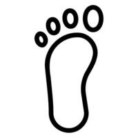 footprints line icon vector