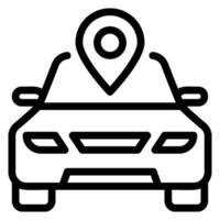 location line icon vector