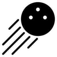 golf ball glyph icon vector