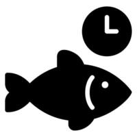 time glyph icon vector