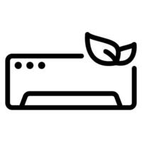 eco línea icono vector