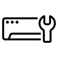 icono de línea de reparación vector