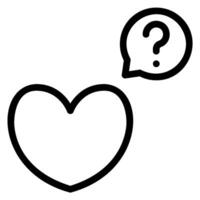 question line icon vector