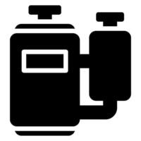 compressor glyph icon vector