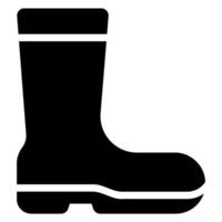 pescar botas glifo icono vector