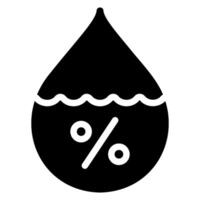 humidity glyph icon vector