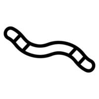 worms line icon vector