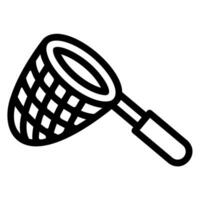 fishing net line icon vector