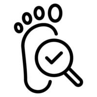 check line icon vector