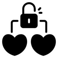 open glyph icon vector