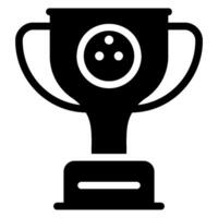 trophy glyph icon vector