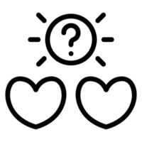 question line icon vector
