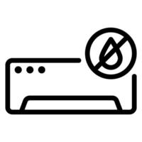 seco limpiar línea icono vector