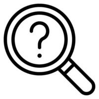 question line icon vector