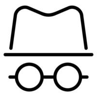 detective line icon vector
