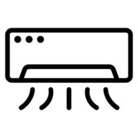 icono de línea de aire acondicionado vector