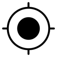 radar glyph icon vector