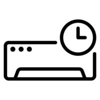 icono de línea de temporizador vector