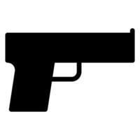 icono de glifo de pistola vector