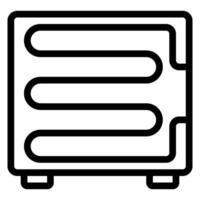 evaporator line icon vector