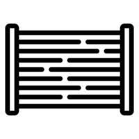 condensador línea icono vector