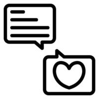 message line icon vector