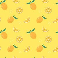 summer fruits seamless patterns vector