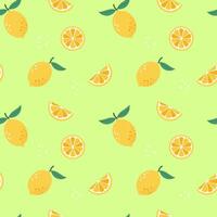 summer fruits seamless patterns vector