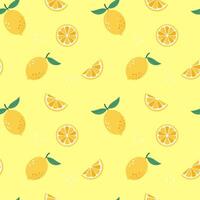 summer fruits seamless patterns vector
