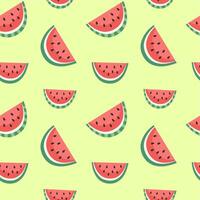 summer fruits seamless patterns vector