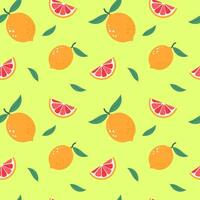 summer fruits seamless patterns vector
