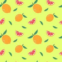 summer fruits seamless patterns vector