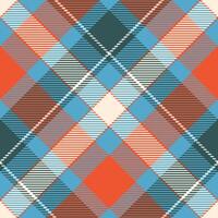 Tartan Seamless Pattern. Scottish Tartan Pattern Seamless Tartan Illustration Set for Scarf, Blanket, Other Modern Spring Summer Autumn Winter Holiday Fabric Print. vector