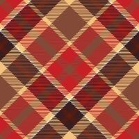 Plaids Pattern Seamless. Checkerboard Pattern Traditional Scottish Woven Fabric. Lumberjack Shirt Flannel Textile. Pattern Tile Swatch Included. vector