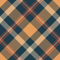 Plaid Pattern Seamless. Classic Scottish Tartan Design. Template for Design Ornament. Seamless Fabric Texture. vector