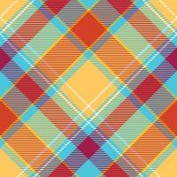 Tartan Plaid Seamless Pattern. Classic Scottish Tartan Design. Traditional Scottish Woven Fabric. Lumberjack Shirt Flannel Textile. Pattern Tile Swatch Included. vector