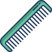 Hair Brush linear color illustration vector