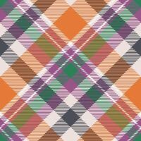 Tartan Plaid Seamless Pattern. Checker Pattern. Template for Design Ornament. Seamless Fabric Texture. Illustration vector