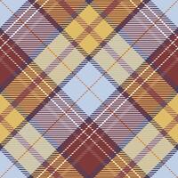 Tartan Plaid Pattern Seamless. Scottish Plaid, Traditional Scottish Woven Fabric. Lumberjack Shirt Flannel Textile. Pattern Tile Swatch Included. vector