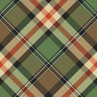 Scottish Tartan Plaid Seamless Pattern, Checker Pattern. Traditional Scottish Woven Fabric. Lumberjack Shirt Flannel Textile. Pattern Tile Swatch Included. vector