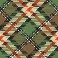 Scottish Tartan Plaid Seamless Pattern, Checker Pattern. Traditional Scottish Woven Fabric. Lumberjack Shirt Flannel Textile. Pattern Tile Swatch Included. vector