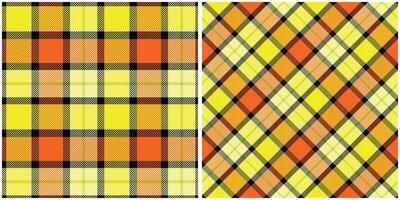 Tartan Pattern Seamless. Sweet Checkerboard Pattern Seamless Tartan Illustration Set for Scarf, Blanket, Other Modern Spring Summer Autumn Winter Holiday Fabric Print. vector