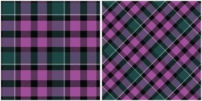 Tartan Pattern Seamless. Sweet Sweet Plaids Pattern Seamless Tartan Illustration Set for Scarf, Blanket, Other Modern Spring Summer Autumn Winter Holiday Fabric Print. vector