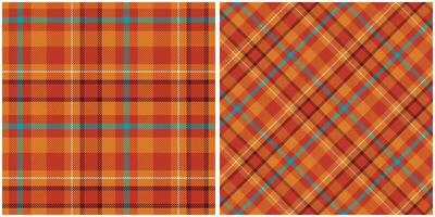 Tartan Seamless Pattern. Classic Scottish Tartan Design. Seamless Tartan Illustration Set for Scarf, Blanket, Other Modern Spring Summer Autumn Winter Holiday Fabric Print. vector