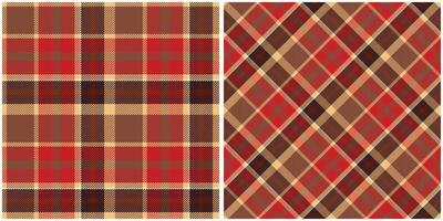 Plaids Pattern Seamless. Checkerboard Pattern Traditional Scottish Woven Fabric. Lumberjack Shirt Flannel Textile. Pattern Tile Swatch Included. vector